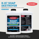 Roebic K-87 Liquid SGP Soap, Grease and Paper Digester with Bacteria, Eliminates Buildup in Pipes and Protects from Clogs, Treats 1500 Gallons, 32 fl