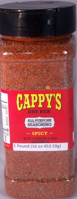 Cappy's Dry Rub Gourmet Spice Blend - Spicy (16oz)