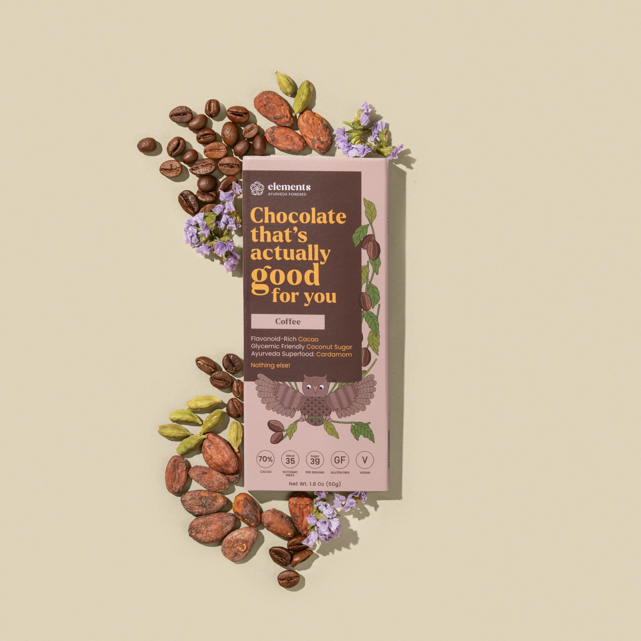 Elements Truffles Dark Chocolate Bar Combo Pack of 9 | Ayurvedic, Vegan & Gluten Free | No Refined Sugar & Artificial Flavours | Enriched with Cocoa