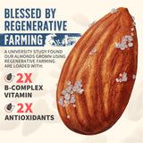 Burroughs Family Farms Roasted Salted Almonds 3 lb, Regenerative Organic and USDA Organic Certified, No Added Oils, Lightly Salted & Perfectly Dry