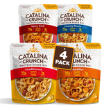 Catalina Crunch Protein Snack Mix with Cheese Crisps | 10g Protein, 1g Sugar per Serving | Good Source of Fiber, Keto, Gluten Free | Variety Pack 4