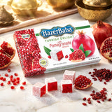 HazerBaba Turkish Delight Candy, Pomegranate & Zereshk, 16oz (Pack of 1)