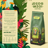 Dios Mio Coffee by Sofia Vergara, Medium Roast, Whole Bean Premium Colombian Coffee, 12 Ounce Bag