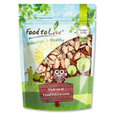 Food to Live Dry Roasted Natural Sliced Almonds with Himalayan Salt, 1.5 Pounds - Unblanched Nuts, Oven Toasted, Lighly Salted, No Oil Added, Perfect