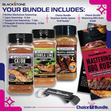 Blackstone Cajun, Pineapple Sriracha, Tequila Lime Seasoning - Gourmet Griddle Premium BBQ Barbecue Rub 3 Pk Choice Bundle (22.6 oz) + BBQ Guide