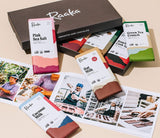 Raaka Chocolate Library Gift Box with Photo Booklet, Gourmet Bean-to-Bar Dark Chocolate, Organic, Vegan, Transparent Trade, Soy Free, Gluten Free