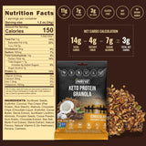 Inrive High Protein Chocolate Coconut Crunch Gluten Free Granola, Keto, Soy-Free, Kosher, No Added Sugar, Vegan, Non-GMO, 1.2 oz Snack Size, 12 Pack