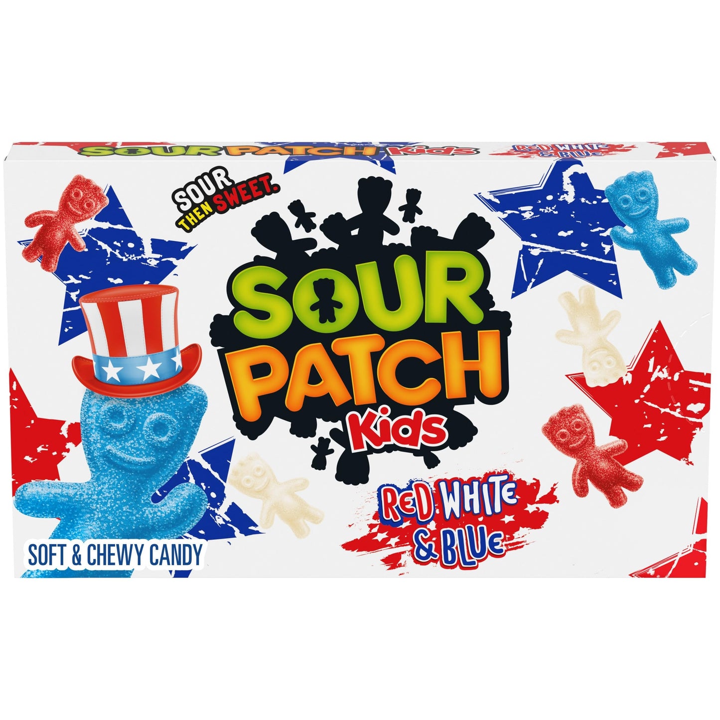 Sour Patch Kids Red, White & Blue Soft & Chewy Candy, 3.08 oz