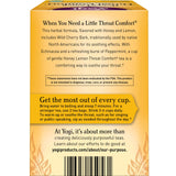 Yogi Tea Throat Comfort, Honey Lemon 16 ea