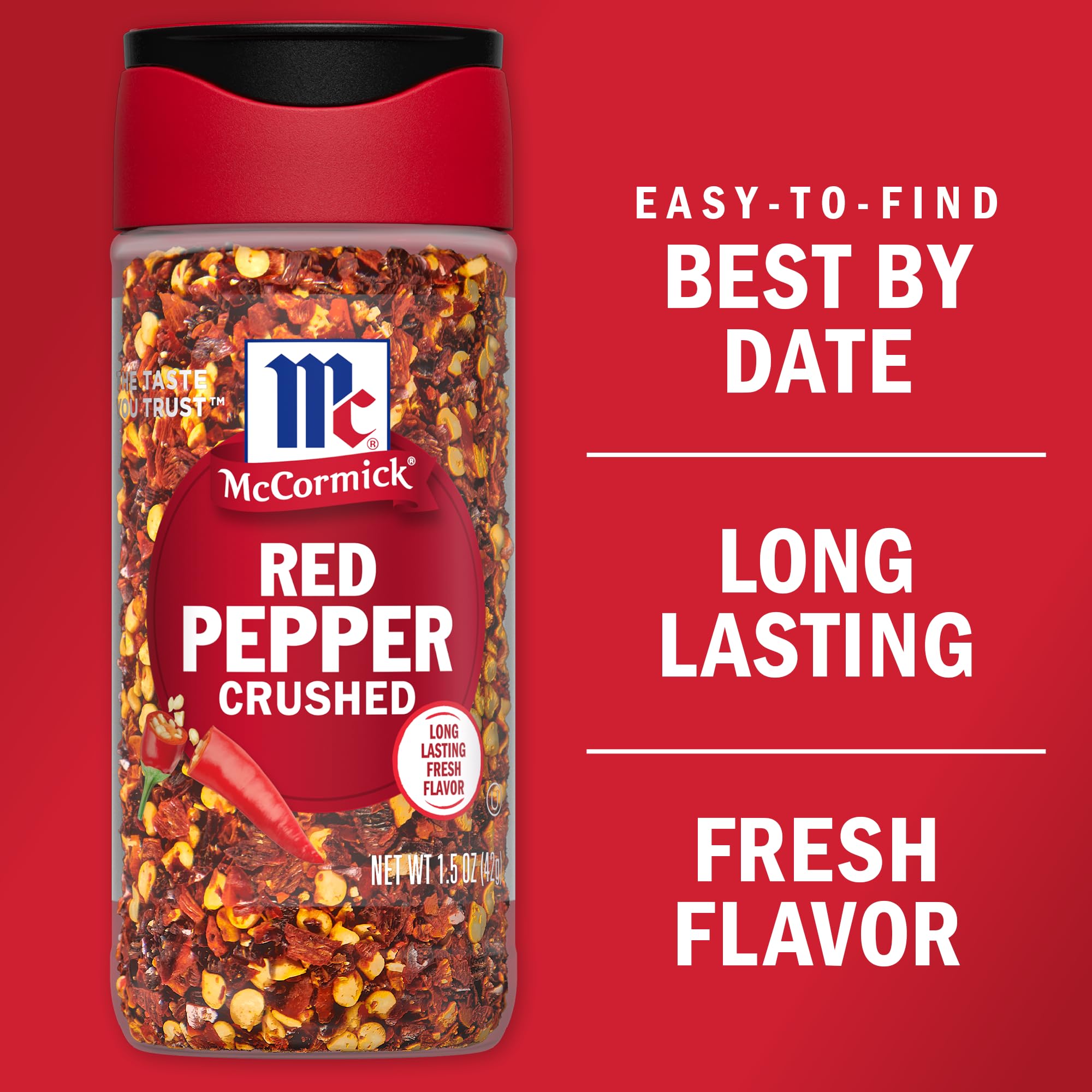 McCormick Crushed Red Pepper, 1.5 Oz