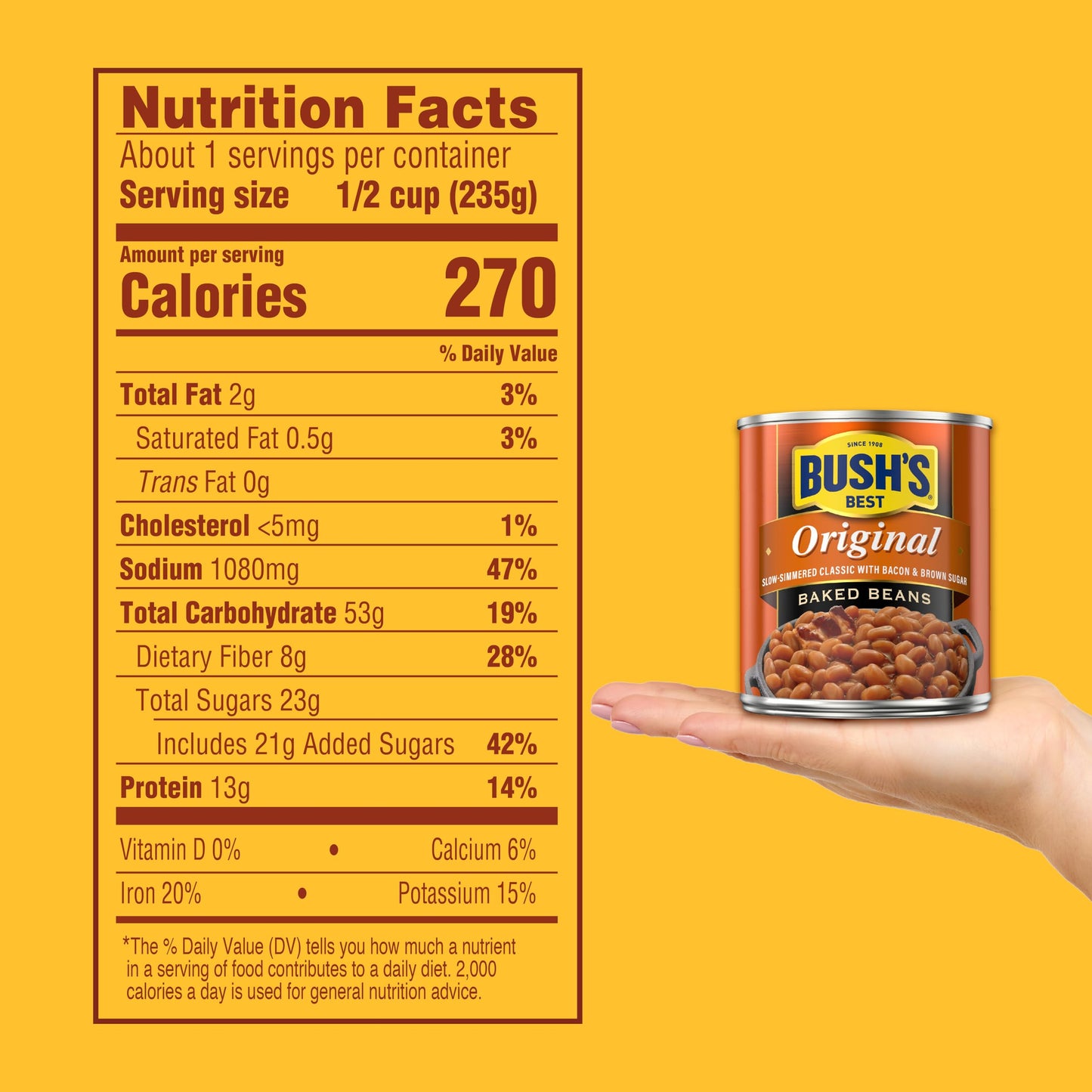 Bush's Best Original Baked Beans, 8.3 oz