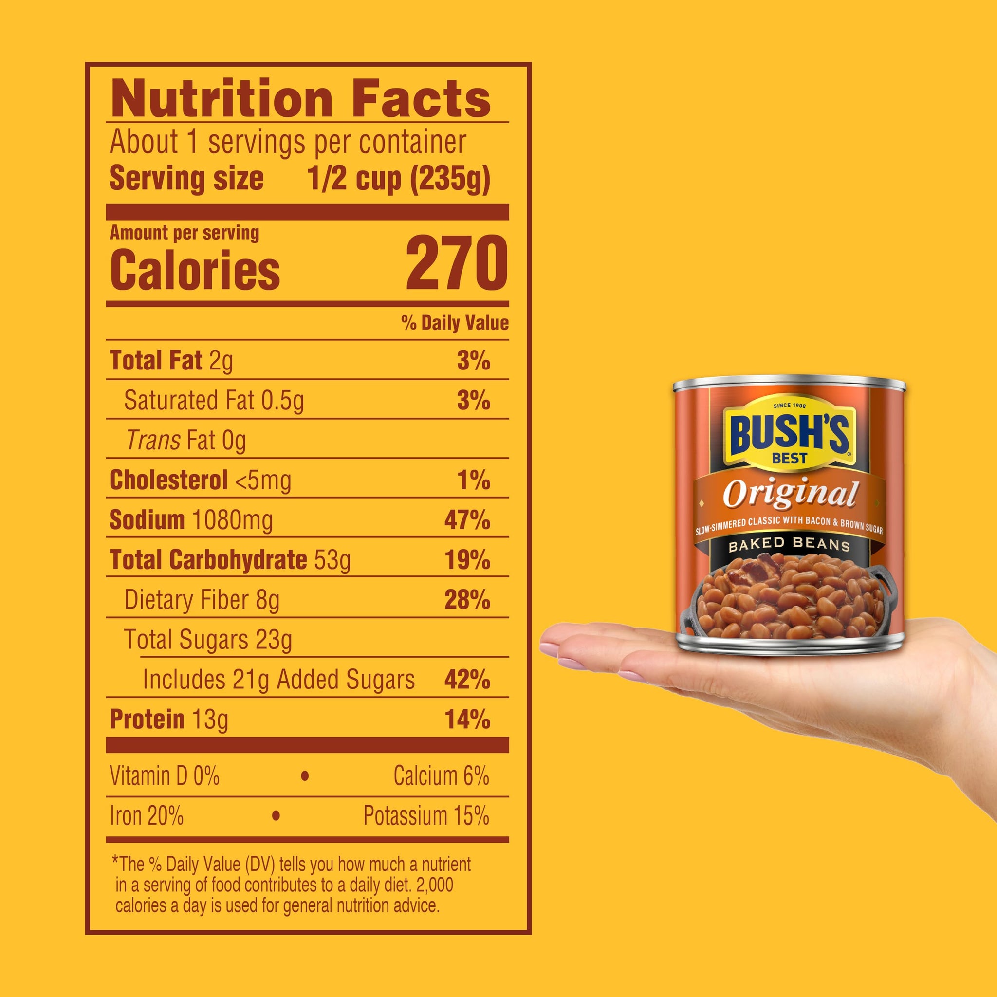 Bush's Best Original Baked Beans, 8.3 oz