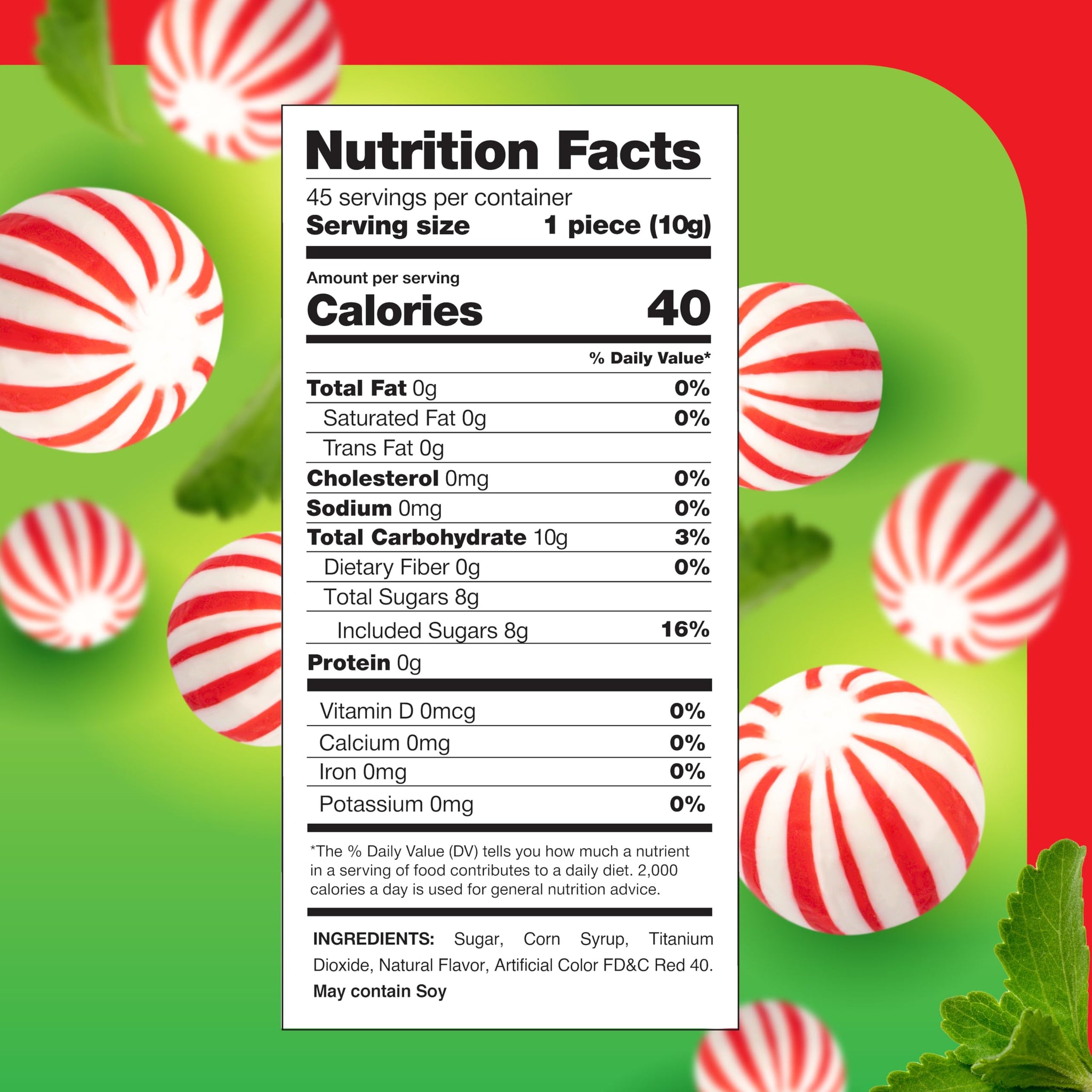 Jumbo Mint Balls - 1 Pound Pack - 45 Count - Peppermint Hard Candy Individually Wrapped - Classic Peppermint Candy for Jars, Gifting, and Party Favors