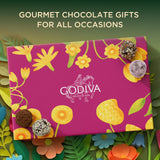 Godiva Signature Truffles Limited Edition Spring Gift Box, Belgian Dark & Milk Chocolates with Ganache Centers, Gourmet Mother's Day Chocolate Gifts