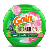 Gain Flings! "Wicked: For Good" Limited Edition Laundry Detergent Pacs, 42 Count, Fantabulous Floral Scent, 3 in 1 HE Detergent Pacs with Oxi Boost