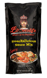 Bloveslife 1 Pack Spicy Cajun Smackalicious Sauce Seasoning Mix - Seafood Boil Butter Sauce Spice Blend with Bold Spicy flavor for Fish, Crab, Shrimp
