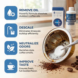 Ouxunus Descaling Solution Kit Compatible with Nespresso Vertuo Descaling solution & Coffee Machines, 16.9 fl Oz Descaler (4 Uses), 8 Cleaning Tablets