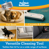 Pets Know Best Pet Hair Remover Cleaning Tool | Dual-Sided Multi-Purpose Carpet Scraper and Rug Rake for Fur Removal in Homes, Car Interiors & on
