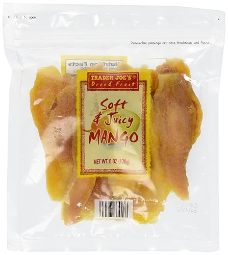 Trader Joe's Dried Fruit Soft & Juicy Mango,6 oz