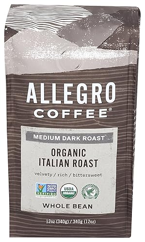 Allegro Coffee, Organic, Italian Roast, Whole Bean, 12 oz