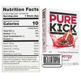 Energy Drink Mix Bundle. Includes Six Boxes of Pure Kick Energy Drink Mix of Black Cherry Pomegranate Flavor. Comes with a BELLATAVO Fridge Magnet!