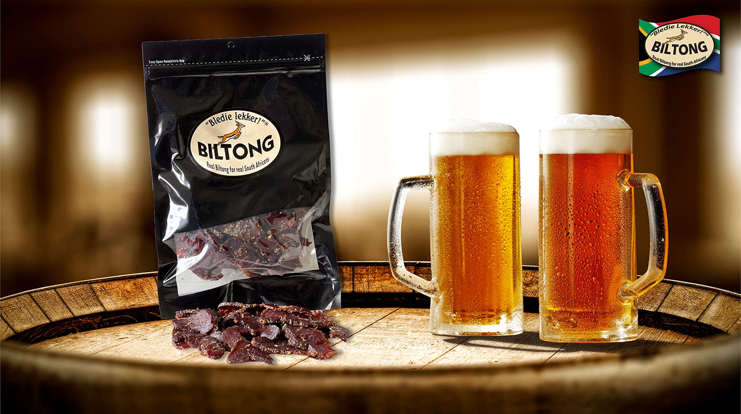 Bledie Lekker® Sliced Beef Biltong One Pound Resealable Bag - 16oz