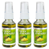 Blunt Black Concentrated Air Freshener Spray 1 oz. Glass Bottle - Fresh Pineapple Scent 3-Pack