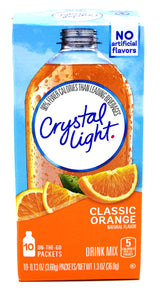 Crystal Light On-The-Go Drink Mix Packets, Zero Sugar Powdered Water Enhancer, Natural Flavor Low Calorie Beverage Mix, Powdered Soft Drink Mix