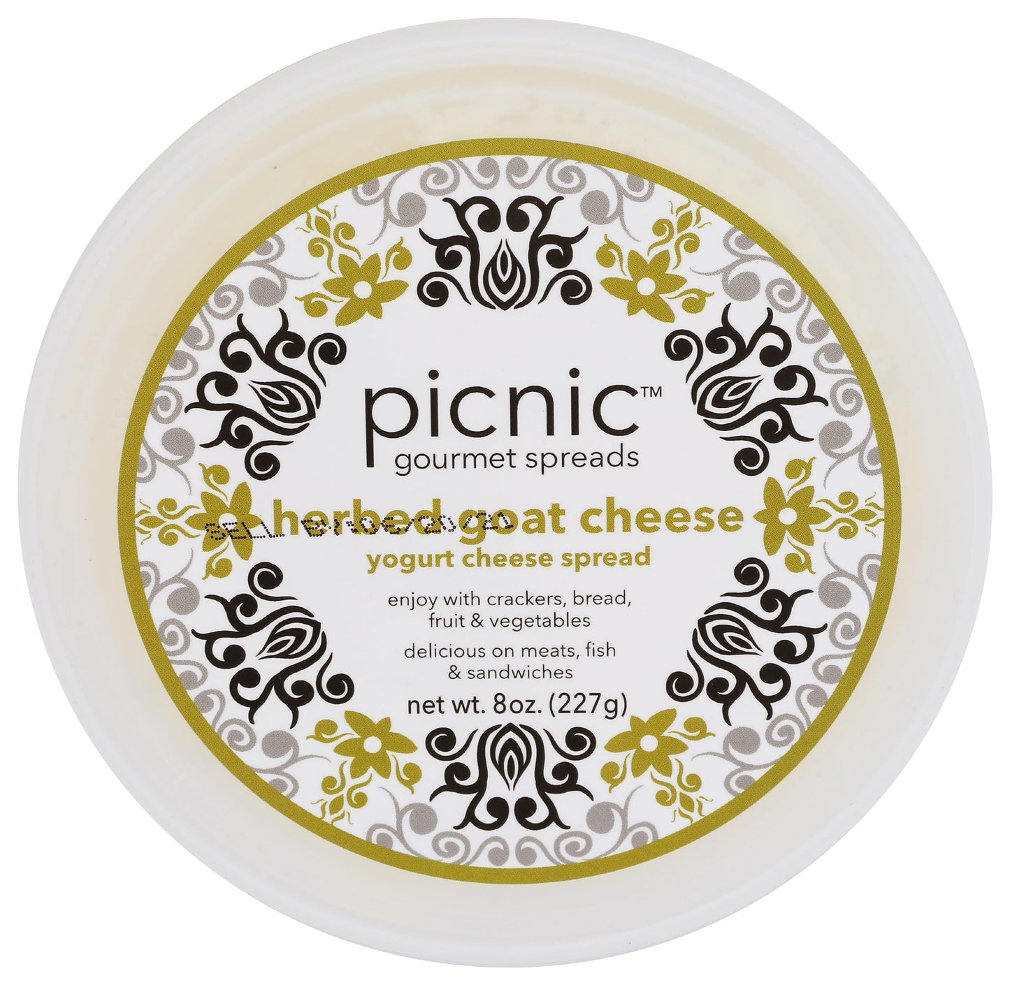 Picnic Gourmet Spreads, Spread Herbed Goat Cheese, 8 Ounce