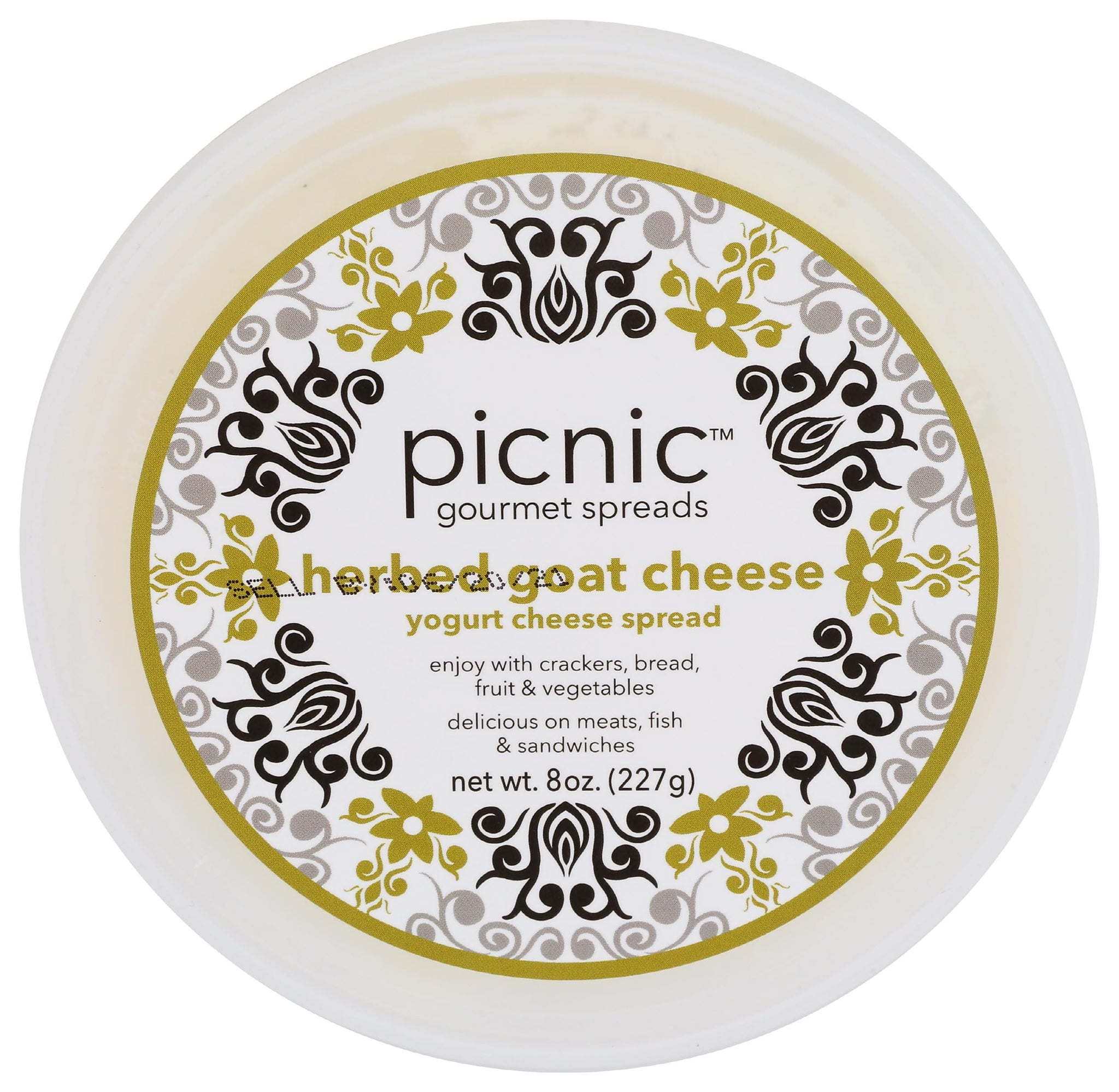Picnic Gourmet Spreads, Spread Herbed Goat Cheese, 8 Ounce