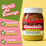 Strawtella: Dubai Dip with Hazelnut Cream & Crunchy Strawberries