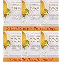Brassica® DECAF. Green W/Orange Tea W/sgs~ 6 Boxes (96 Tea Bags)