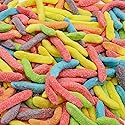 Guatemalan Sour Gummies 2 lb - Gummy Snakes, Gelatin Based, Assorted Flavors (Orange, Peach, Cherry, Grape, Cranberry, Apple), Bulk Candy, Resealable