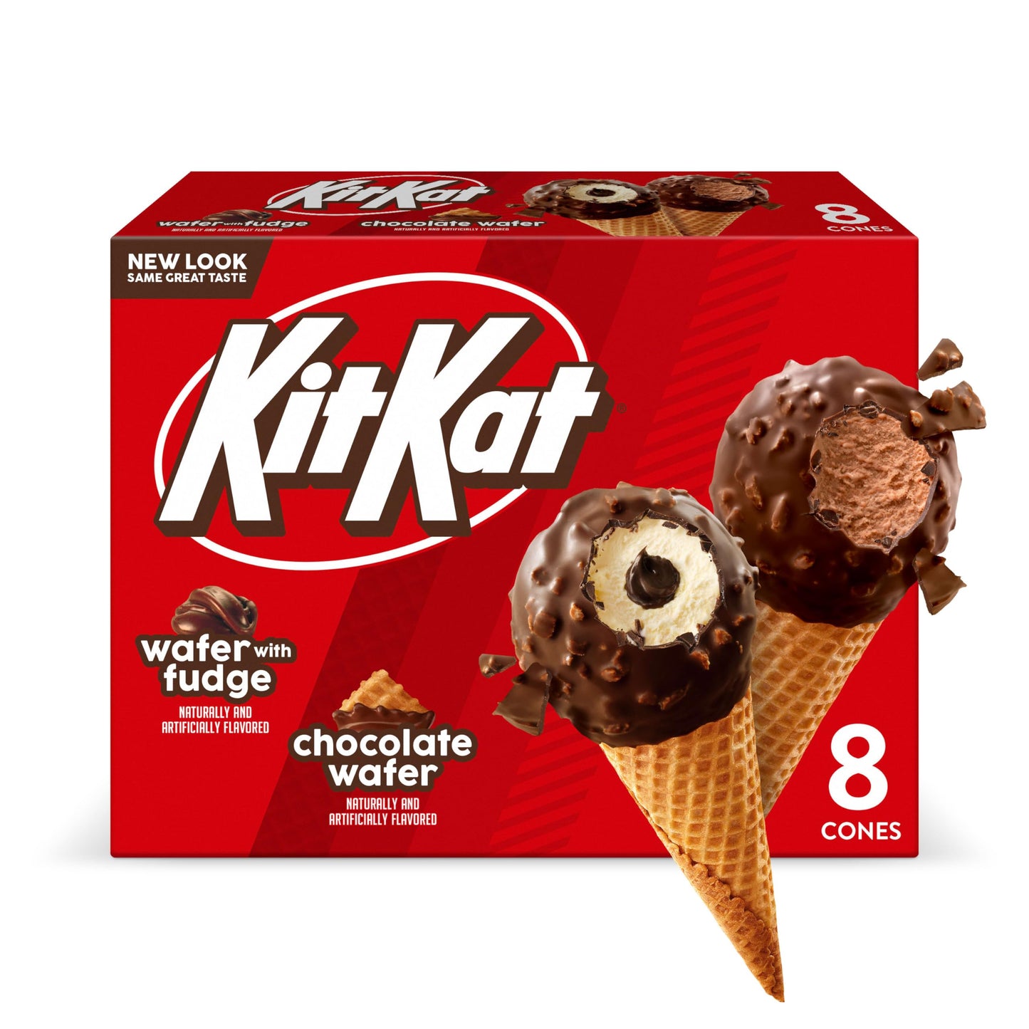 KitKat, Fudge Sundae Cones, 8 Count (Frozen)