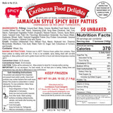 Jamaican Style Patties, Unbaked (1 Case 50 ct Spicy, 1 Case 50 ct Mild)