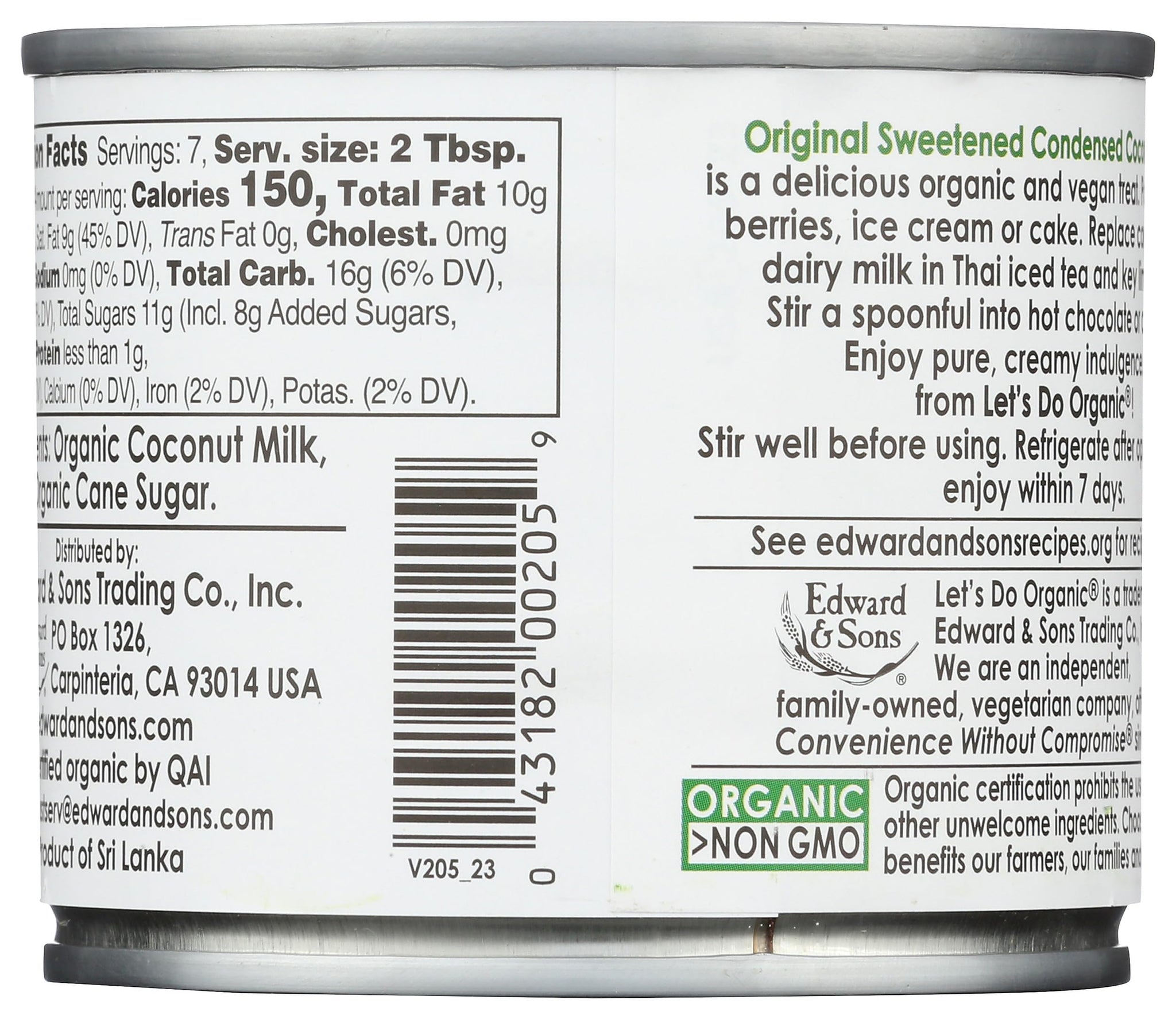 Lets Do Organics Milk Coconut Condensed Organic, 7.4 oz
