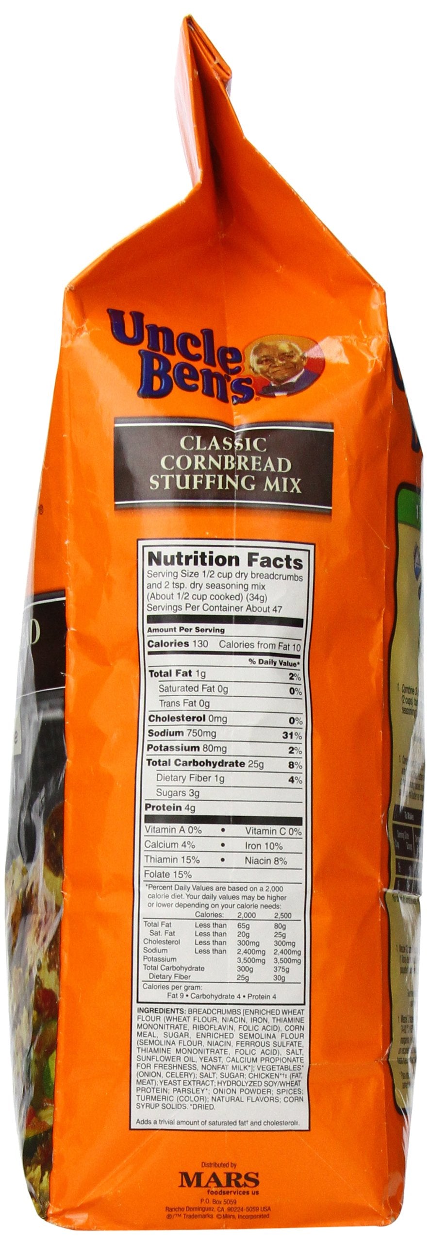 UNCLE BEN'S Classic Cornbread Stuffing Mix, 3.5 Pound