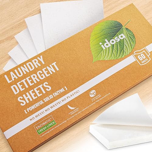 Laundry Detergent Sheets 120 Loads Stain-Fighting Enzymes - Plant Powered Fragrance Microcapsules Eco-Friendly Laundry Soap Sheets - Home or Travel