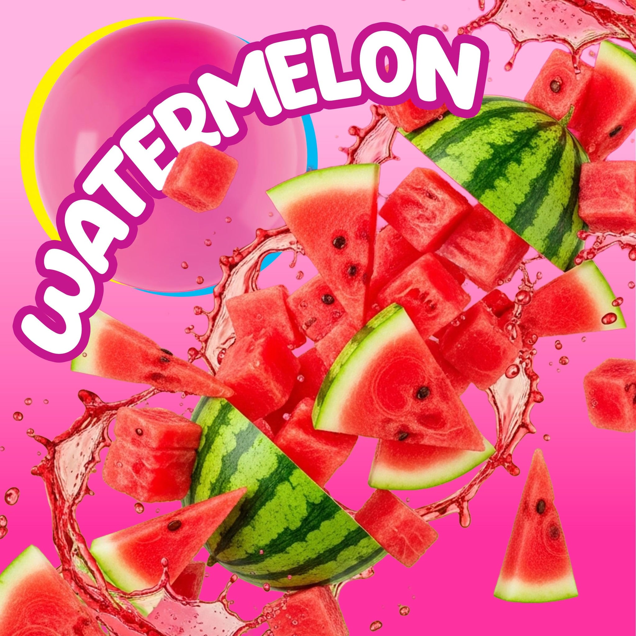 Bubblicious Watermelon Gum, 18 Packs of 5 Pieces (90 Total Pieces)
