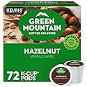 Green Mountain Coffee Roasters Hazelnut Keurig Single-Serve K-Cup pods, Light Roast Coffee, 72 Count