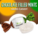Arcor Chocolate Filled Mints Candy | 2 Pound Bag | Individually Wrapped Chocolate Mint Hard Candy | Old Fashioned Refreshing Treat with Creamy Filling