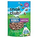 Snak Club Almonds with Hidden Valley Ranch Seasoning, Roasted Almonds, Gluten-Free and Kosher Snack, 7 oz Resealable Bag
