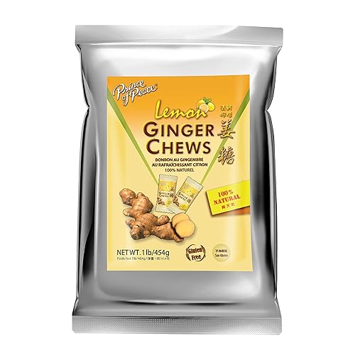 Prince of Peace Ginger Chews With Lemon, 1 lb. - Candied Natural Candy