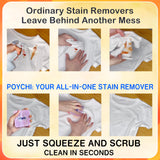 Magical Fiber Stain Remover- Use as Spot Remover- No Dry Cleaning Food, Grease, Coffee Off Laundry, Tea, Fabric, Pet Stains, Stain Remover Sponge