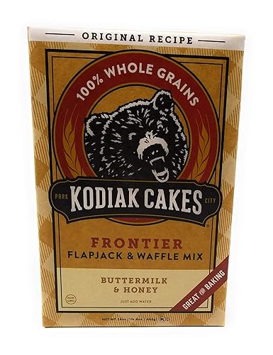 Kodiak Cakes All Natural Frontier Pancake, Flapjack and Waffle Mix, Butter Milk and Honey, 24 Ounce (Pack of 3)