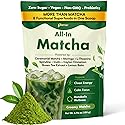 Ceremonial Grade Matcha Powder Infused with Moringa, Green Tea Extract, L-Theanine, Inulin, Spirulina, Ceylon Cinnamon, and Lemon Balm - 100% First