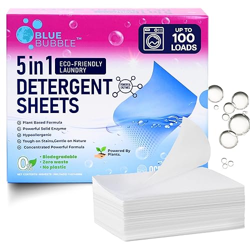 Laundry Detergent Sheets,Travel Laundry Sheet No Chemical Natural Eco Friendly Detergent, Dissolvable for sink wash Fresh &Clean Clothes, Liquidless