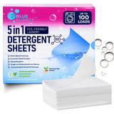 Laundry Detergent Sheets,Travel Laundry Sheet No Chemical Natural Eco Friendly Detergent, Dissolvable for sink wash Fresh &Clean Clothes, Liquidless