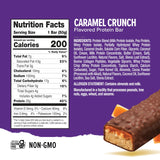 Ready® High Protein 20g Bar - Chocolate Chip Cookie Dough & Caramel Crunch Variety Pack | Low Sugar | No Artificial Sweeteners | No Sucralose | Twin
