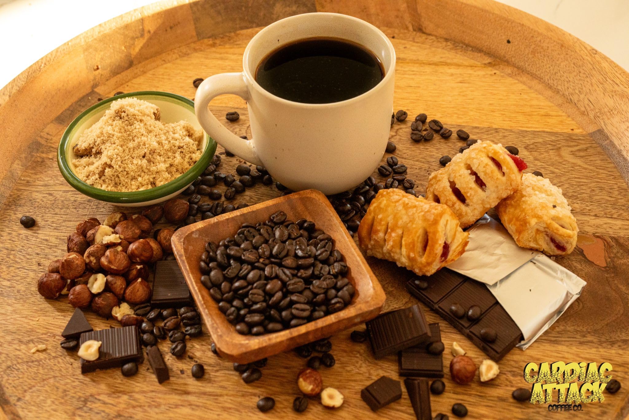 Cardiac Attack Coffee Co. - Medium Roast Coffee, High Caffeine Arabica Coffee Beans, Smooth Flavor, Fresh Roasted Gourmet Coffee, Single Origin